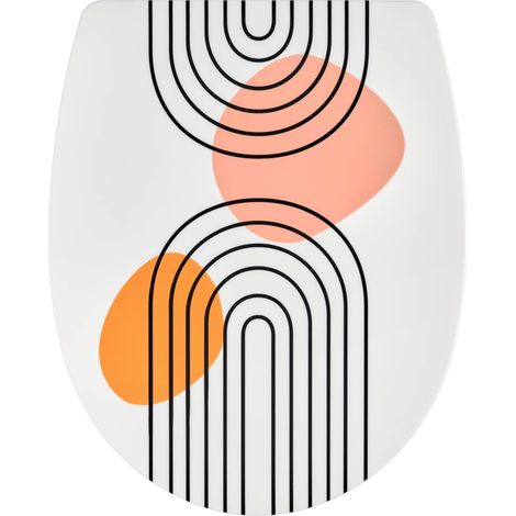 Wirquin 20724241 Sedile WC in termoplastica Marbella arco japendi, bianco