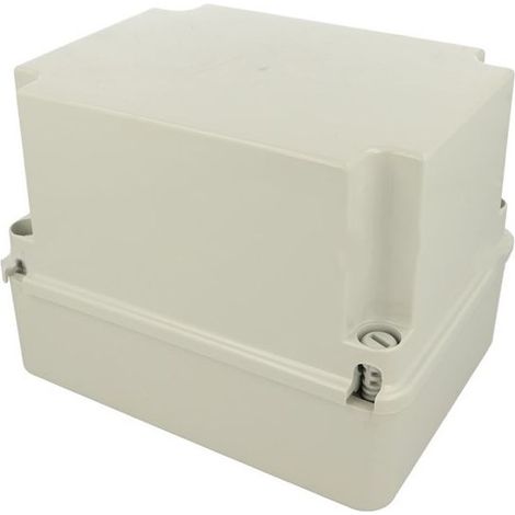 Boite de dérivation étanche IP67 190x145x140mm, avec couvercle opaque, bords lisses