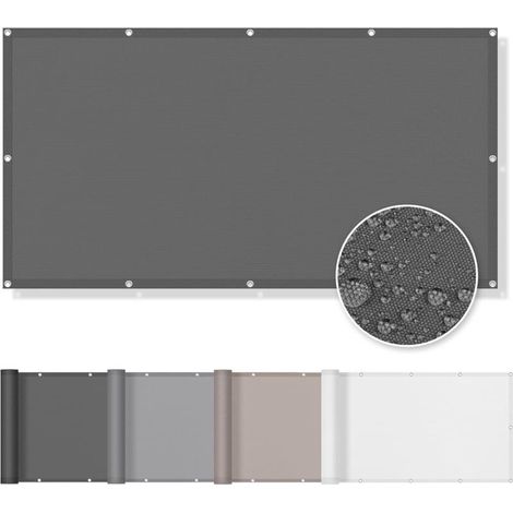 1 Voile D'ombrage Rectangulaire 2x3m, Polyester Imperméable, Oeillets Acier, Pour Terrasse Jardin (1/4)