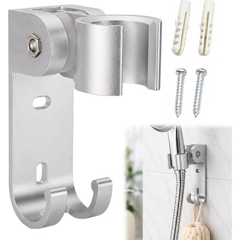 Support Pommeau de Douche, Support Douchette Alliage de Zinc avec Crochet (1/5)