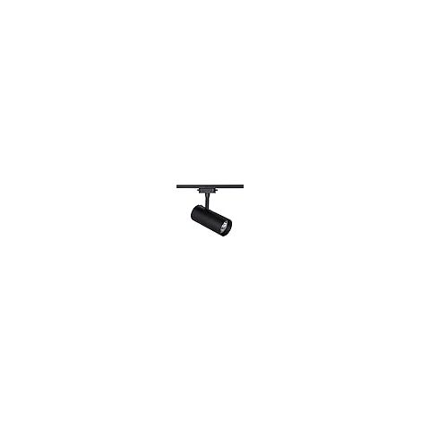 adonis track spotlight (2 fils) 1x35w led 2200lm 2700k 24° l.8xw.8xh.24cm aluminium noir