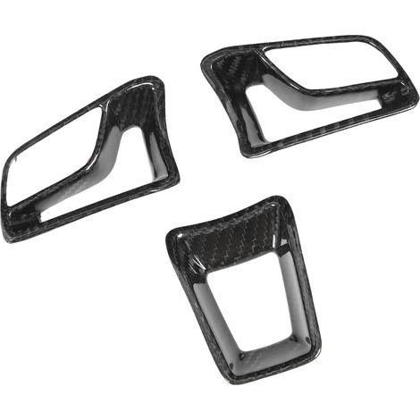 Volant garniture carbone fibre panneau cadre décalcomanie autocollant intérieur pour Porsche Macan 718 Boxster Cayman 911 (1/5)