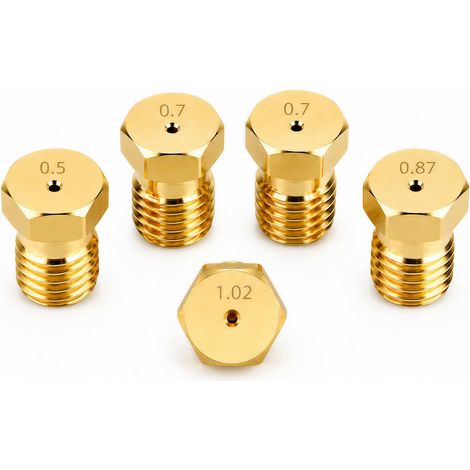 Injecteurs Gaz M6 x 0,75 en Laiton, 5 Pièces (1/5)