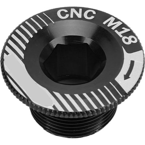 Vis de manivelle de vélo en alliage d'aluminium M18, boulon de fixation de pédalier noir (1/5)
