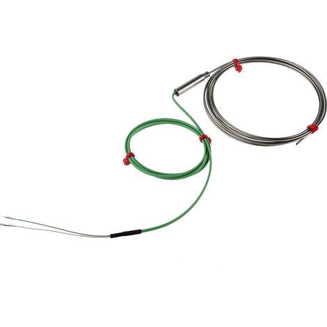 Thermocouple type K Ø 1.5mm, L 2m, +1100°C max à Câble ( Prix pour 1 )