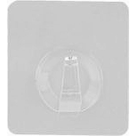 TRADE SHOP - Gancio Adesivo Trasparente Appendino Per Parete Cucina Bagno Attaccapanni 87754 -