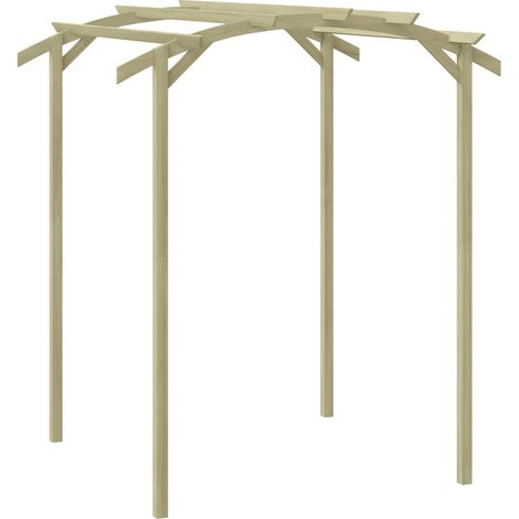 Garten-Pergola Kiefernholz Imprägniert 180x197x210 cm vidaXL (1/5)