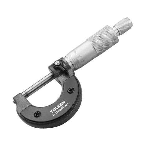 Micrómetro 0-25mm Precisión 0.01mm TOLSEN (1/2)