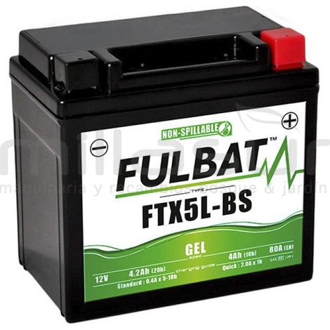 Batería Fullbat FUL MF - FTX5L-BS / YTX5L-BS (seca, sin mantenimiento, ácido incluido)