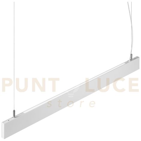 Ideal Lux Sospensione Steel 2 luci LED integrato bianco metallo