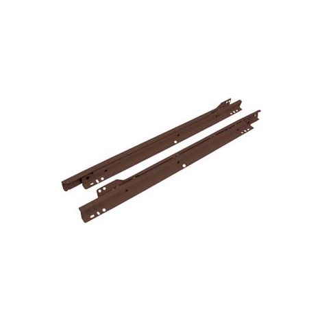 GUIDE SCORREVOLI PER CASSETTO IN ACCIAIO VERNICIATO MARRONE- - cm.60 - 1 coppia QUALITY