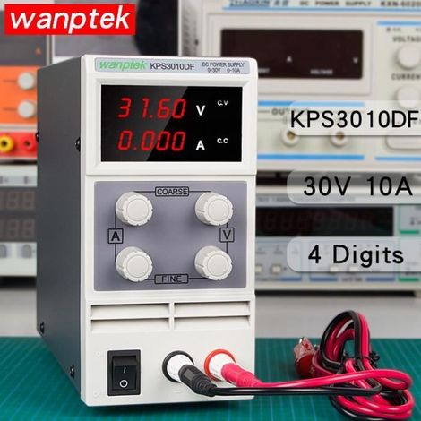 Variables Gleichstromnetzteil, 30 V/10 A Schaltnetzteil mit 3-stelliger LED-Anzeige (1/4)