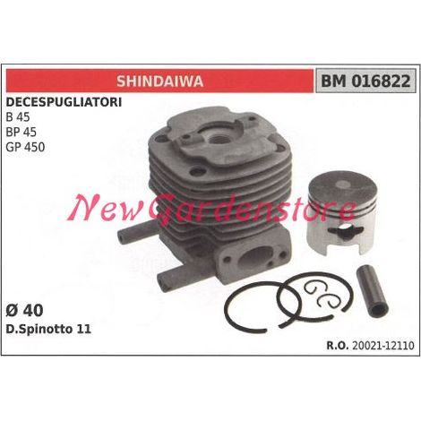 Cilindro pistone segmenti SHINDAIWA motore decespugliatore B45 BP45  016822