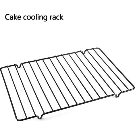 Grille de refroidissement antiadhésive pour gâteaux, support acier carbone pour pâtisserie (1/5)