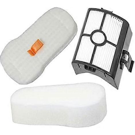 Compatible avec les kits de filtres pour aspirateurs Duo Clean HZ500, HZ500UKT et HZ500UK (filtre arrière moteur hypoallergénique, filtre éponge et filtre en feutre). (1/4)