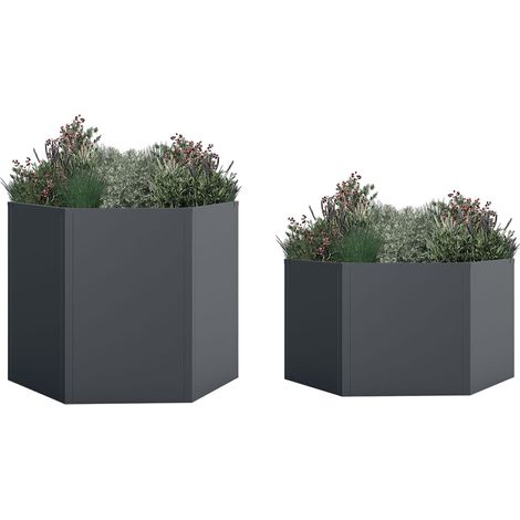 Westmann Metall Hochbeet Set "Varia 52" + "Varia 77" (1/5)