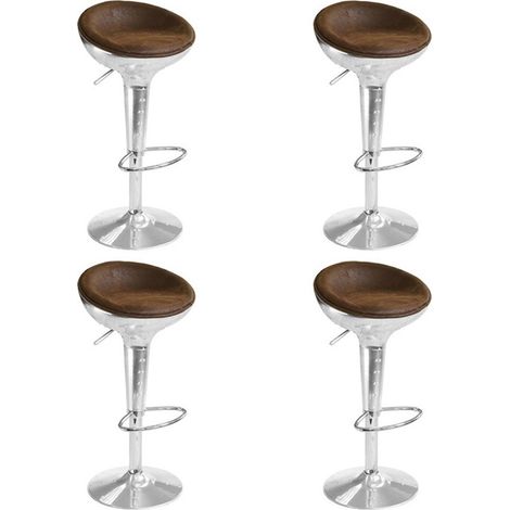 Lot de 4 tabourets de bar design vintages - Aviator (1/2)