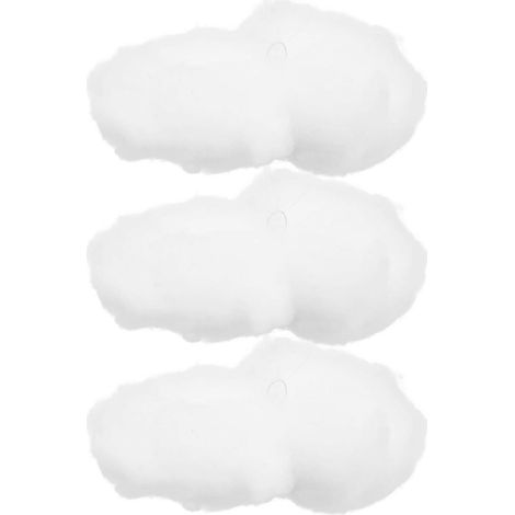 Lot de 3 pendentifs nuages artificiels décoratifs à suspendre pour mariage ou décoration intérieure-15x15cm-White (1/2)
