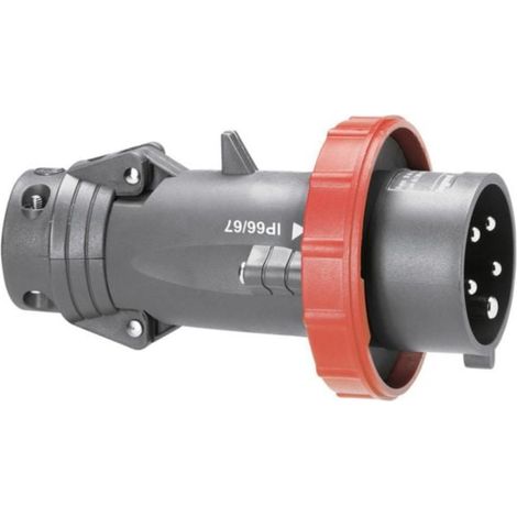 Fiche mobile droite Hypra IP66/67-55 16A - 380V à 415V - 3P+N+T - plastique - LEGRAND
