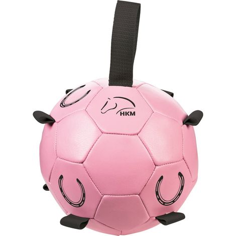 Taglia unica, rosa: Palla da gioco per cavalli modello Fun con agganci ad occhiello (1/5)