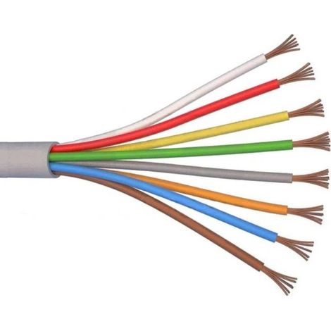 Cavo di allarme anti-intrusione 2×0.50+8×0.22mm Bianco CISA08+050BI