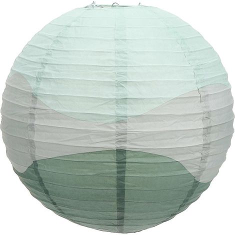 Abat-jour suspendu en papier pour plafonnier, 39,5 x 36 cm, lot de 1 (1/2)