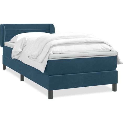 Maison Exclusive - Boxspringbett mit Matratze Dunkelblau 80x210 c