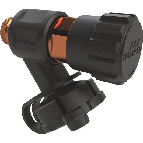 Kemper Entleerventil G 3/8" AG, DN 10, Rotguss/Kunststoff, Figur J7109 173 00