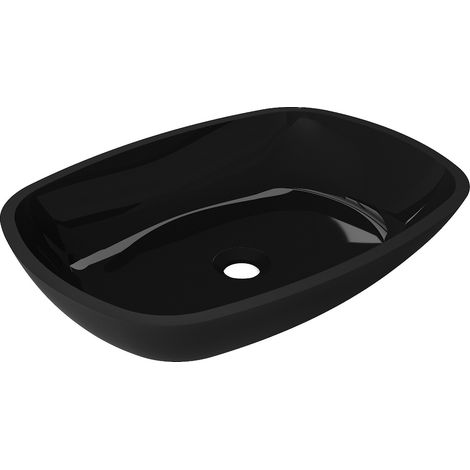 Mexen Araks lavabo à comptoir en verre 54 x 39 cm, Noir - 24155470 (1/5)