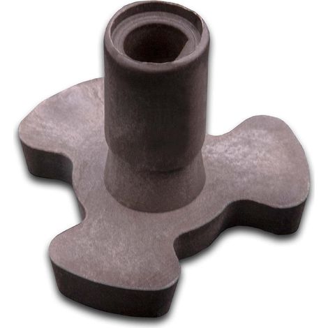 Support triangle pour micro-ondes, couplage moteur, hauteur 22mm, axe 16mm, compatible plateau de 24,5 à 31,5 cm (1/5)