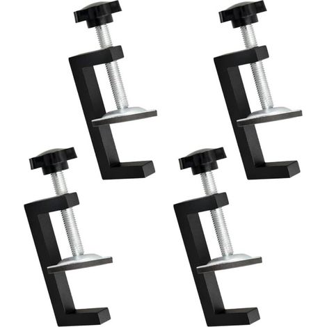 4 Pinces G Réglables pour Atelier – Serre-Joints Universels en Acier pour Bois, Meubles et Assemblage de Tables