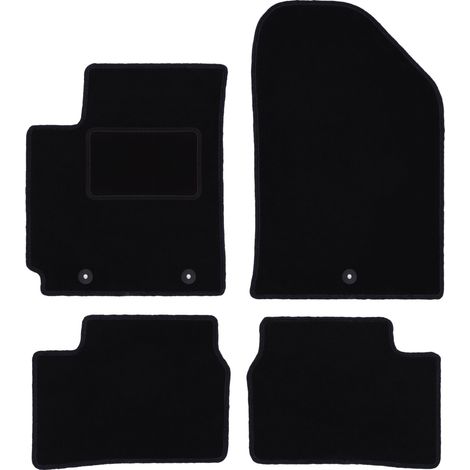 Tappetini in velluto nero per: Kia Picanto II JE hatchback (2011-2017) (1/5)