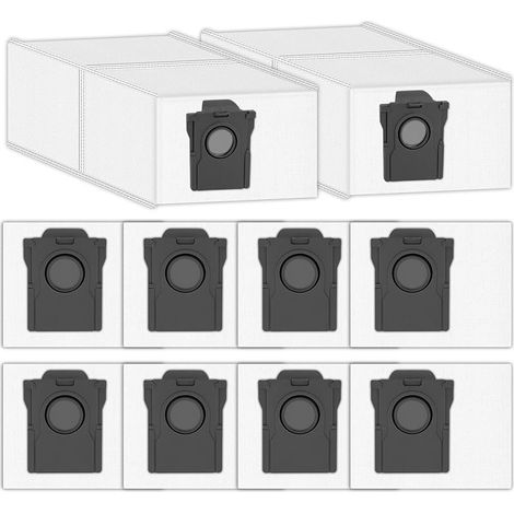 (10 Pièces) P50 Pro Ultra Sacs à Poussière De Rechange Compatibles Robots Mova P50 Pro Ultra, P10 Pro Ultra, P10 Ultra Et S20 Ultra Avec Station De Vidange Automatique, Kit Accessoires (1/5)
