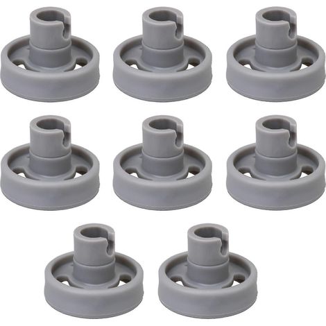 8 roues et goujons de panier inférieur de lave-vaisselle WD12X10231 de remplacement pour GE (1/3)