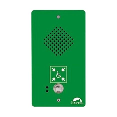 Castel 440.0300 - Maylis - MSPI1 EAS secondary station - 1 call button - Green