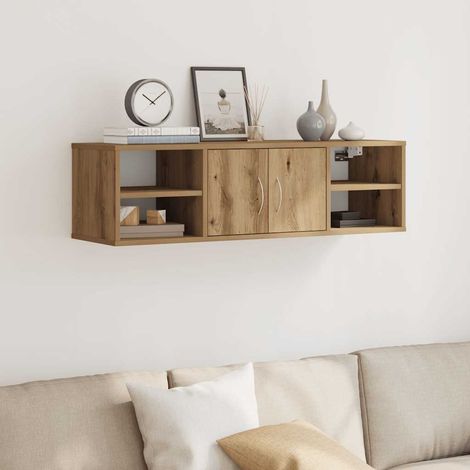 vidaXL Armadietto a Muro Rovere Artigianale 101x30x29 cm in