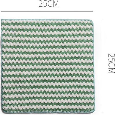 Chiffon De Nettoyage - Chiffon Microfibre Absorbant 25 x 25 cm - Pour Cuisine Vaisselle Et Surfaces - Lot De 5 (1/5)