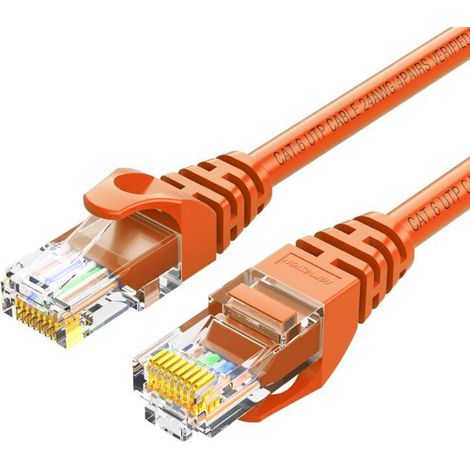 Hikvision DS-1NP6UEC0-1000-OR cavo di rete Arancione 10 m Cat6 U/UTP (UTP)