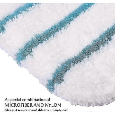 Chiffons en microfibre pour balai vapeur Black & Decker FSMP20, FSM1630, FSM1616, FSMH13E5, FSMH13151SM, lot de 8, noirs (1/4)