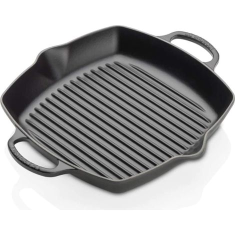 Le Creuset POÊLE À GRILLER QUADRATIQUE 2 POIGNÉES SIG 30 CM NOIR