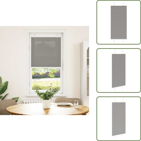 vidaXL Plissee Anthrazit 55x100 cm Stoffbreite 54,4 cm Polyester (1/5)