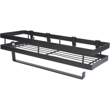 Étagère à épices murale multifonctionnelle en métal pour cuisine et salle de bain. (1/5)