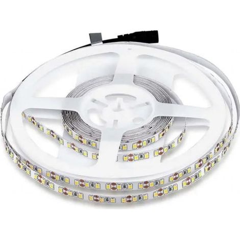 Tira LED V-TAC SMD3528 8W/m 5m 120 LED/m 12V Blanco Cálido IP20 8mm