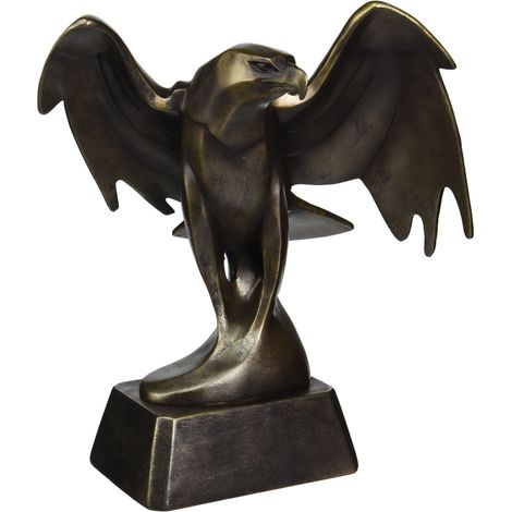 Design Toscano QS7373 Statua di Aquila in Art Déco Forgiando la Forza, Bronzo (1/2)