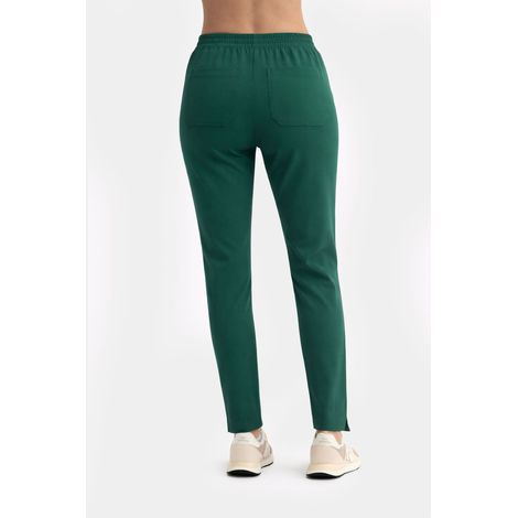 Pantaloni medicali da donna, vestibilità aderente, colore beige vaniglia, taglia S (1/5)