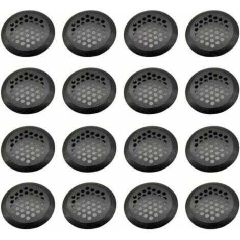 Round Stainless Steel Ventilation Grille, 16 Pieces Mesh Ventilation Hole, Stainless Steel Ventilation Grille Hole, Ventilation Exhaust Grille, for Kitchen Cabinet, Furniture, Shoe Cabinet(3 (1/4)