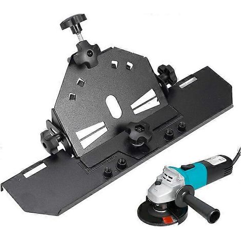 Porte-chanfrein pour meuleuse d'angle compatible avec les meuleuses d'angle de 125 mm pour la découpe de carrelage à 45 degrés (1/5)