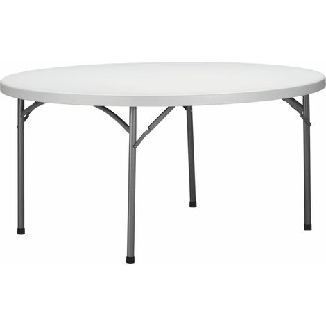 garbar MOZART Mesa Redonda Plegable Interior, Exterior Ø200 Gris