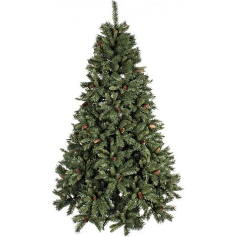 Albero di natale verde con pigne h.210 cm Bizzotto Cone Lux