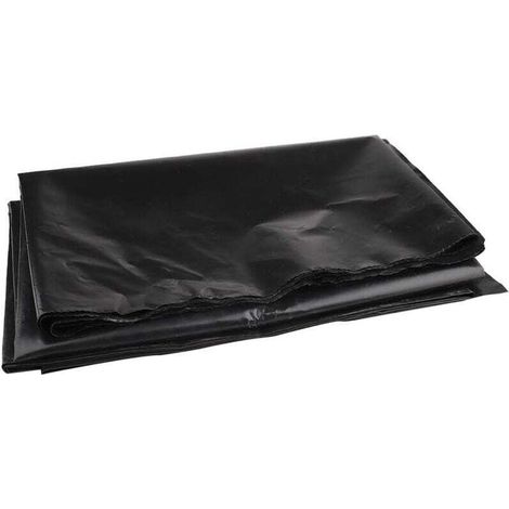 Schwarze Teichfolie 3 m x 3 m für Fischteiche, Bäche, Springbrunnen und Wassergärten (2 × 3 m)